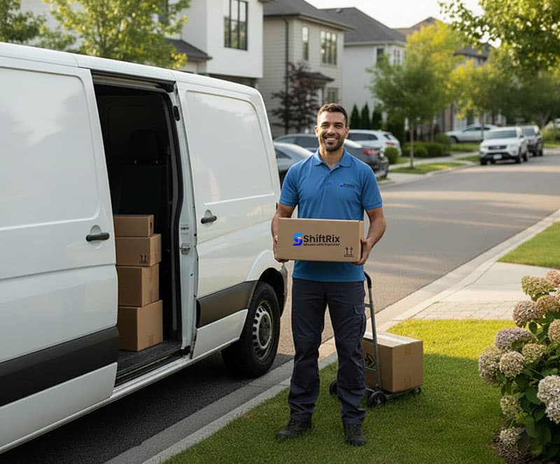 man with a van moving service in Calgary